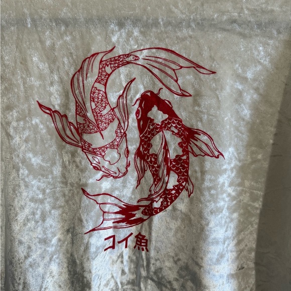 Nasty Gal Don’t Play Koi Velvet Crop Top - Picture 4 of 6